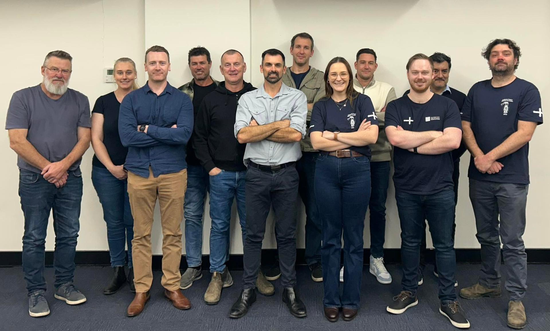 Mining professionals in a planning meeting