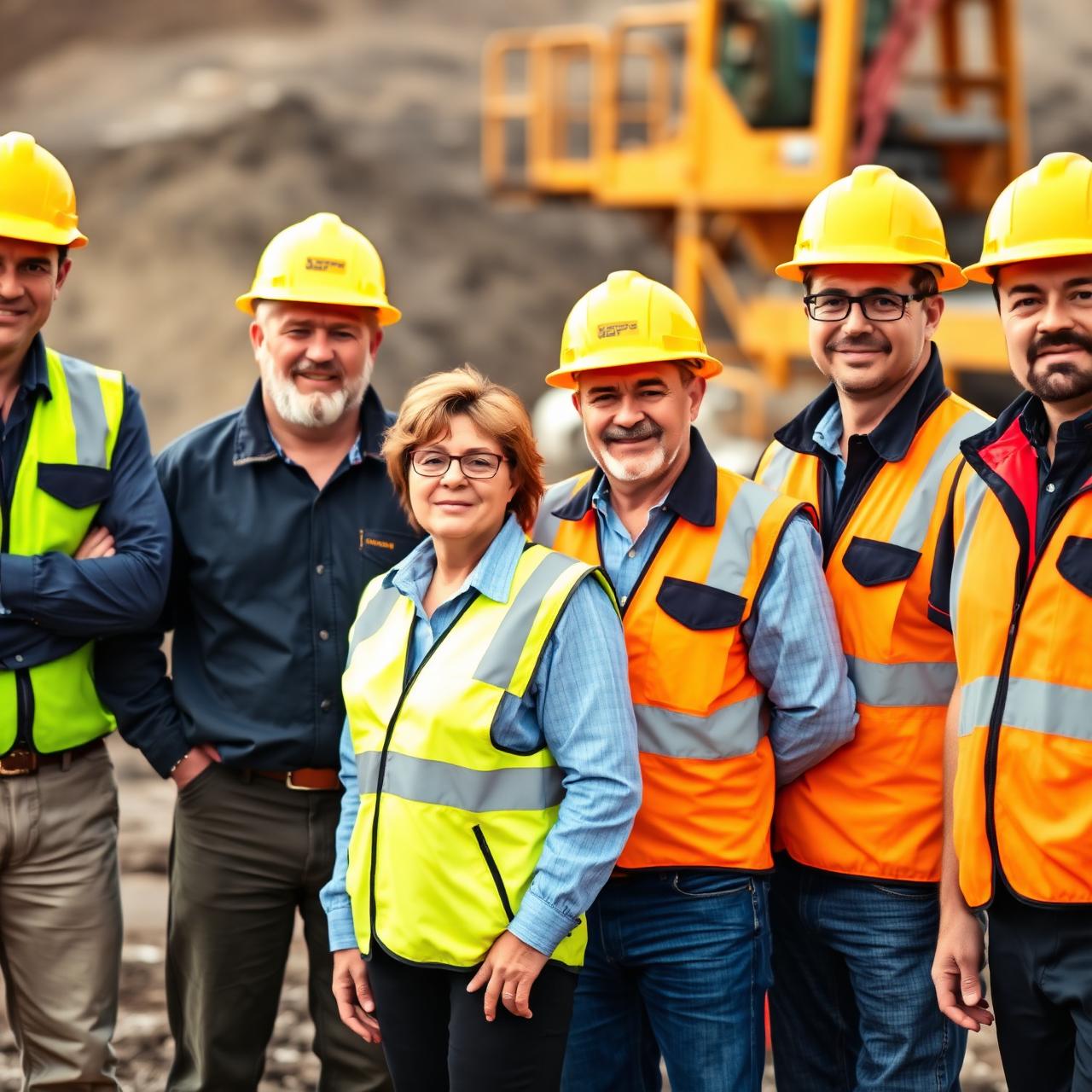 CSOA members at a mine site
